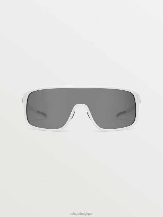 unisexe Volcom blanc brillant/miroir argenté lunettes de soleil machos ZJ48F448
