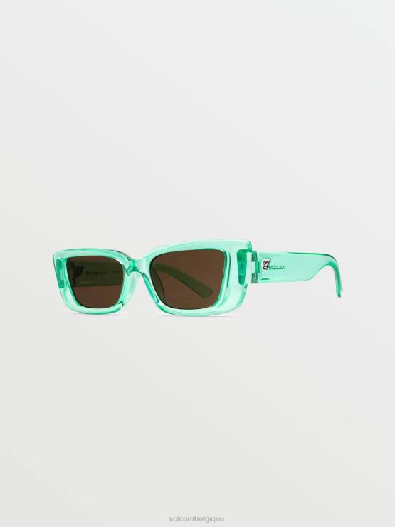 unisexe Volcom bleu sarcelle brillant/bronze lunettes de soleil terre étrange ZJ48F509