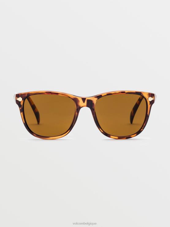 unisexe Volcom brillant écaille/bronze lunettes de soleil balançoires ZJ48F569