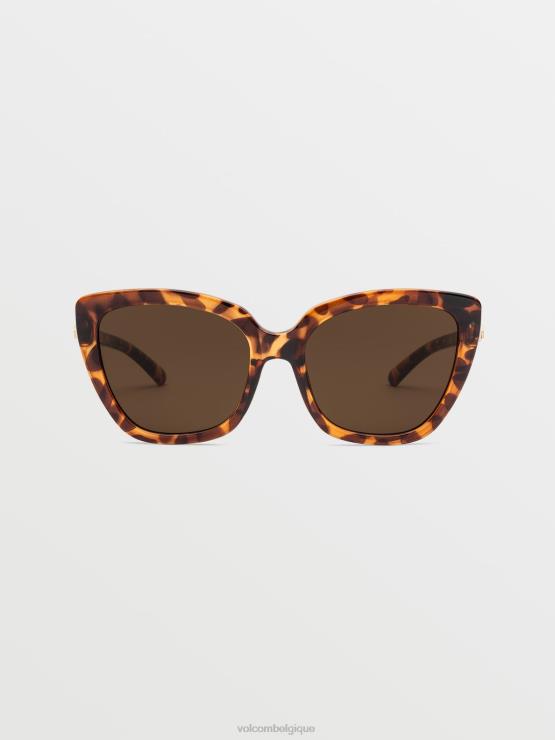 unisexe Volcom brillant écaille/bronze lunettes de soleil milli ZJ48F542