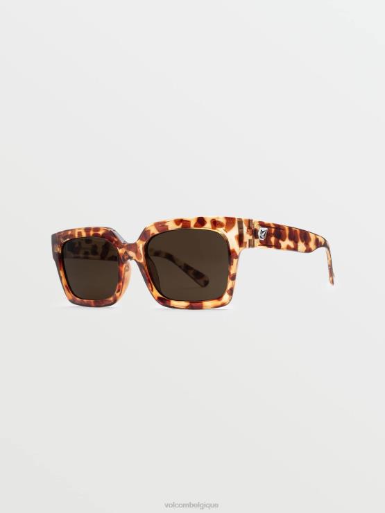 unisexe Volcom écaille de polka/bronze lunettes de soleil dominatrices ZJ48F492