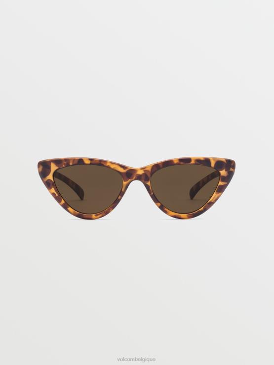 unisexe Volcom écaille mat/bronze lunettes de soleil couteau ZJ48F551
