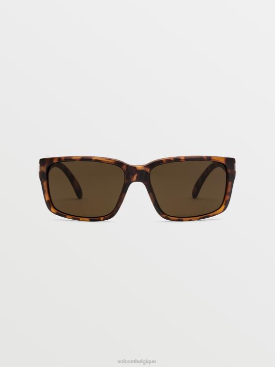 unisexe Volcom écaille mat/bronze lunettes de soleil de l\'âge de pierre ZJ48F484