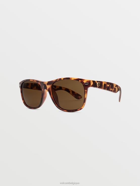 unisexe Volcom écaille mat/bronze lunettes de soleil fourty6 ZJ48F481