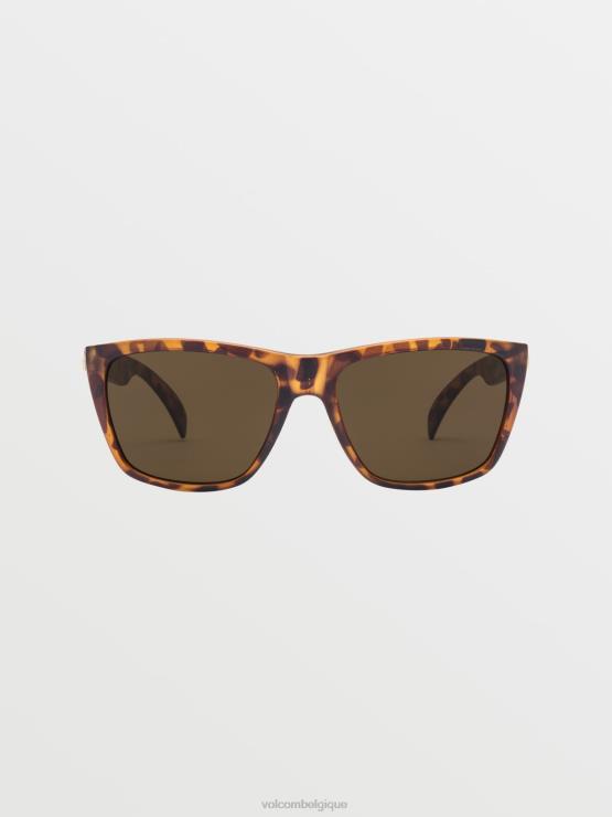 unisexe Volcom écaille mat/bronze lunettes de soleil plasma ZJ48F562