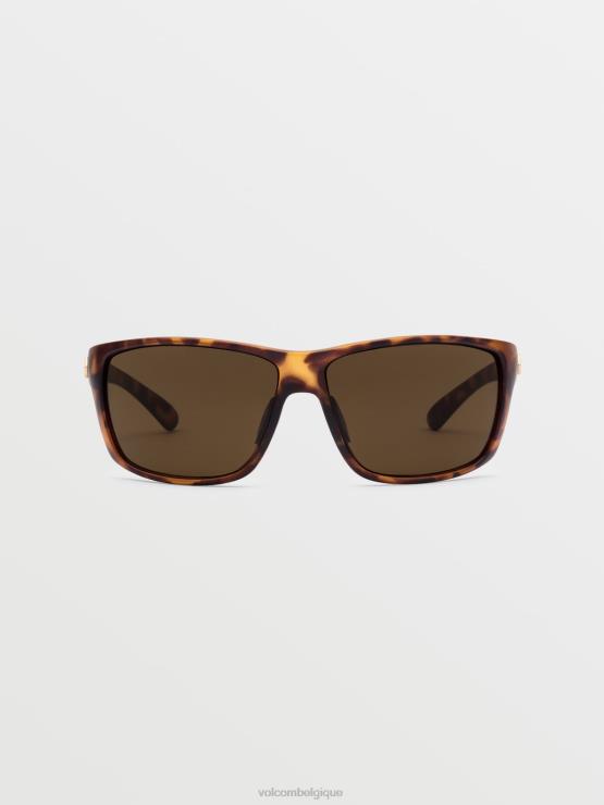 unisexe Volcom écaille mat/bronze rouler des lunettes de soleil ZJ48F560