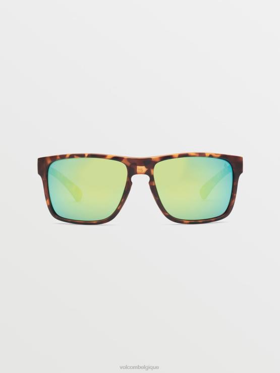 unisexe Volcom écaille mat/vert polaire truc lunettes de soleil ZJ48F500