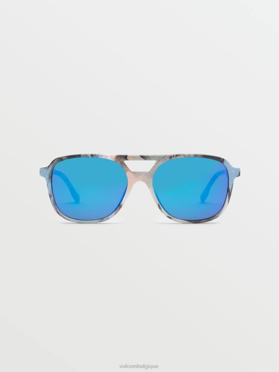 unisexe Volcom crânes/miroir bleu nouvelles futures lunettes de soleil ZJ48F513