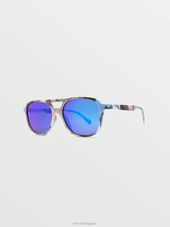 unisexe Volcom crânes/miroir bleu nouvelles futures lunettes de soleil ZJ48F513