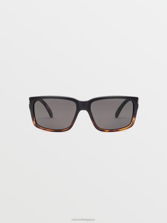 unisexe Volcom darkside mat/polaire gris lunettes de soleil de l'âge de pierre ZJ48F491