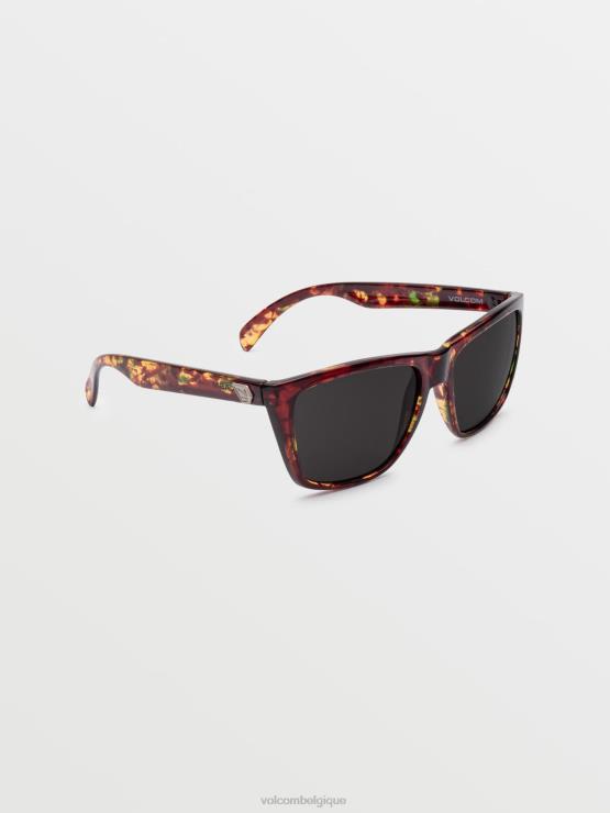 unisexe Volcom jonc de mer brillant écaille/gris lunettes de soleil plasma ZJ48F561