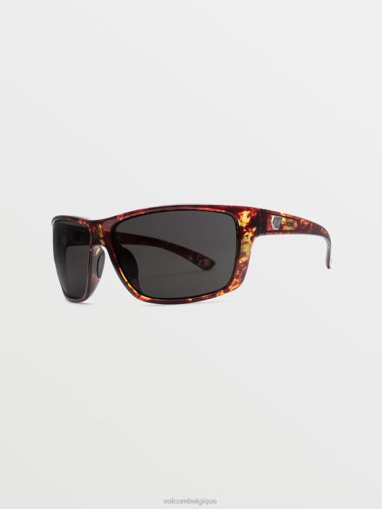 unisexe Volcom jonc de mer brillant écaille/gris rouler des lunettes de soleil ZJ48F559