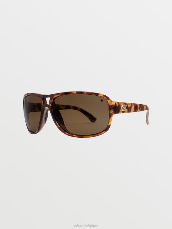unisexe Volcom mat écaille/bronze polaire attiser les lunettes de soleil ZJ48F564