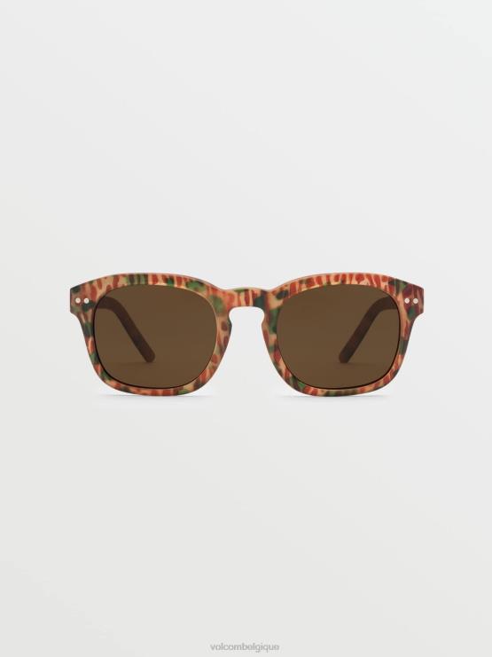 unisexe Volcom mat géo/bronze lunettes de soleil Earth Tripper ZJ48F452