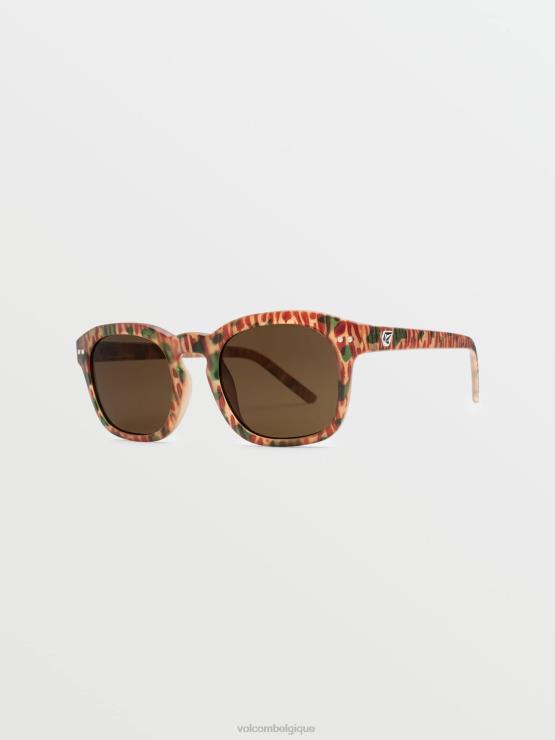 unisexe Volcom mat géo/bronze lunettes de soleil Earth Tripper ZJ48F452