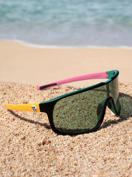 unisexe Volcom sarcelle lunettes de soleil macho de divertissement ZJ48F449