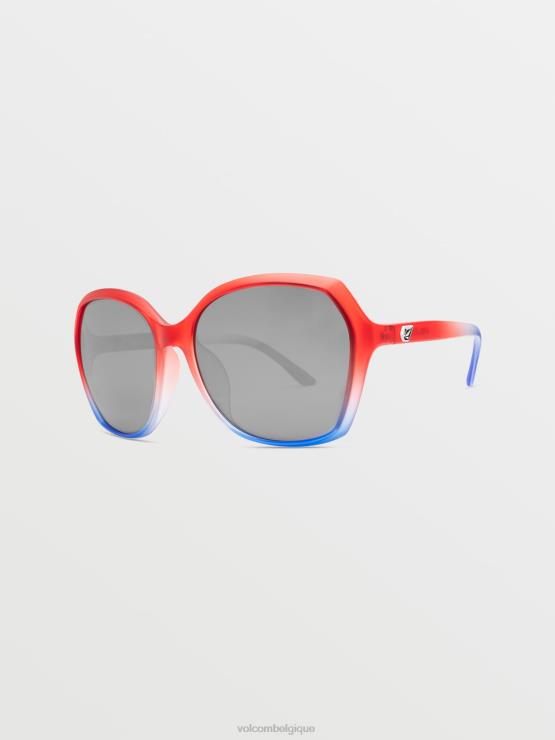 unisexe Volcom étoiles et rayures/miroir argenté lunettes de soleil psychiques ZJ48F531