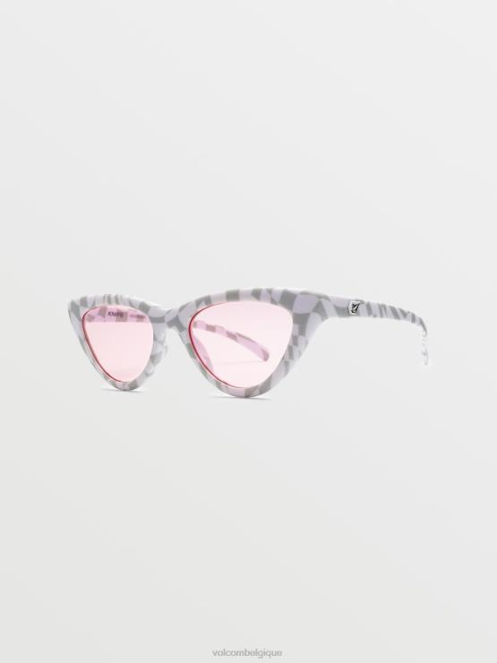 unisexe Volcom vérifie-la / rose lunettes de soleil couteau ZJ48F526