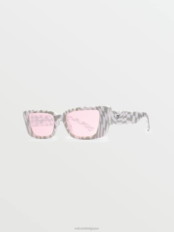 unisexe Volcom vérifie-la / rose lunettes de soleil terre étrange ZJ48F510