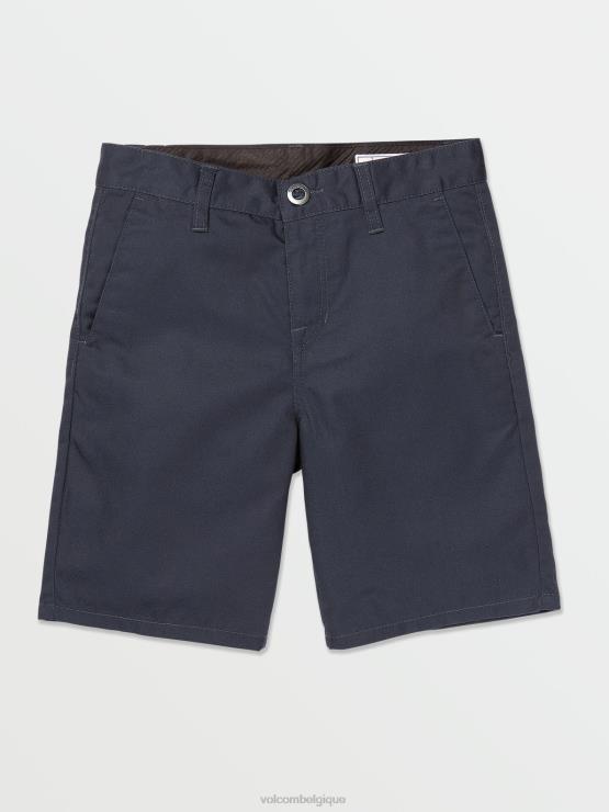 unisexe Volcom bleu marine foncé putain de short chino ZJ48F762