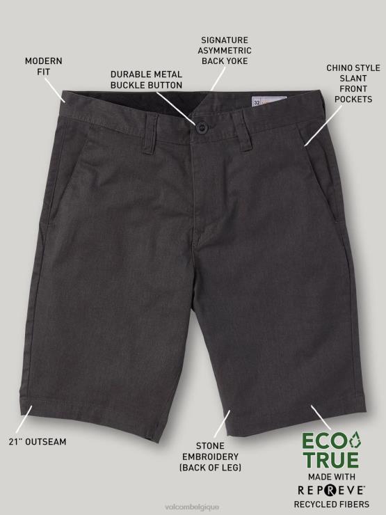 unisexe Volcom bruyère anthracite frickin short stretch moderne ZJ48F765