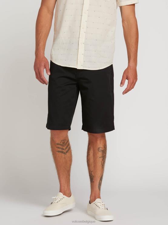 unisexe Volcom noir putain de short chino ZJ48F761