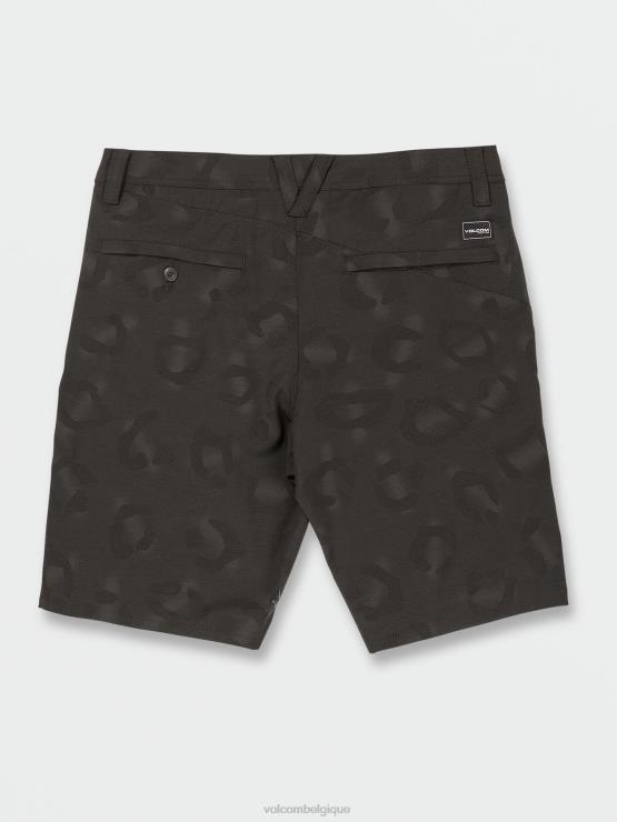 unisexe Volcom noir rincé mix short frickin cross déchiqueté ZJ48F750