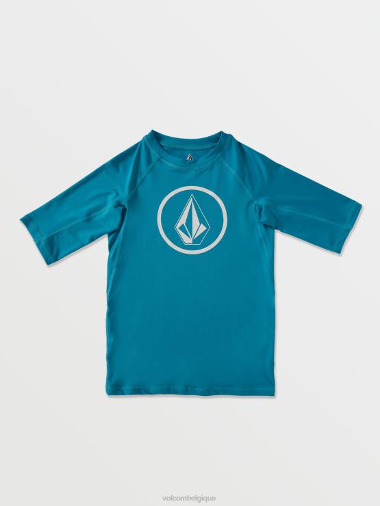 enfants Volcom barrière de corail chemise à manches courtes unie lido ZJ48F1360