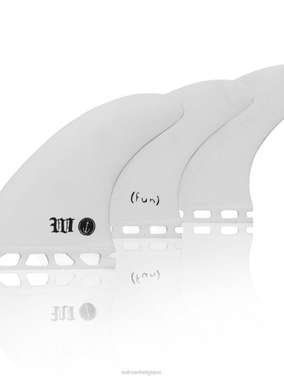 Hommes Volcom blanc wade goodall white (onglet simple) ZJ48F725