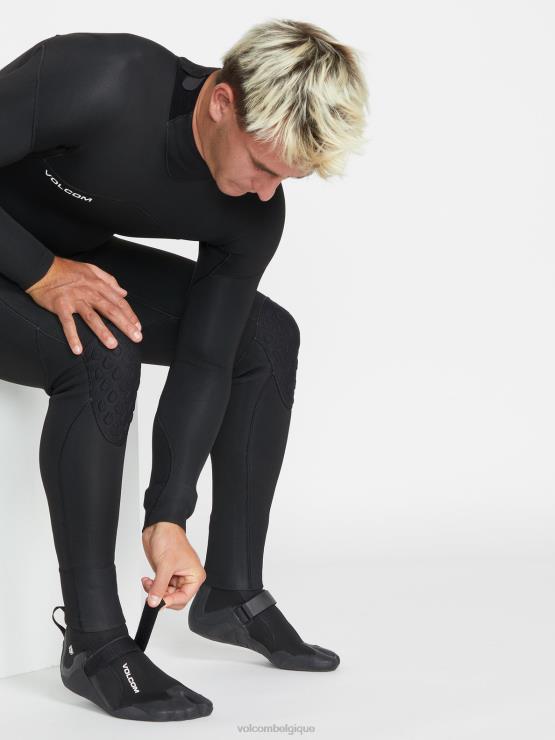 Hommes Volcom noir Bottillon à bout fendu de 3 mm ZJ48F659