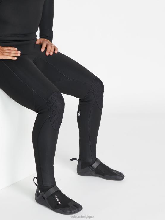 Hommes Volcom noir Bottillon à bout fendu de 3 mm ZJ48F659