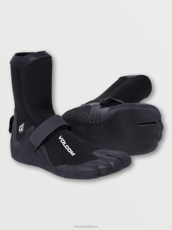 Hommes Volcom noir Bottillon à bout fendu de 3 mm ZJ48F659