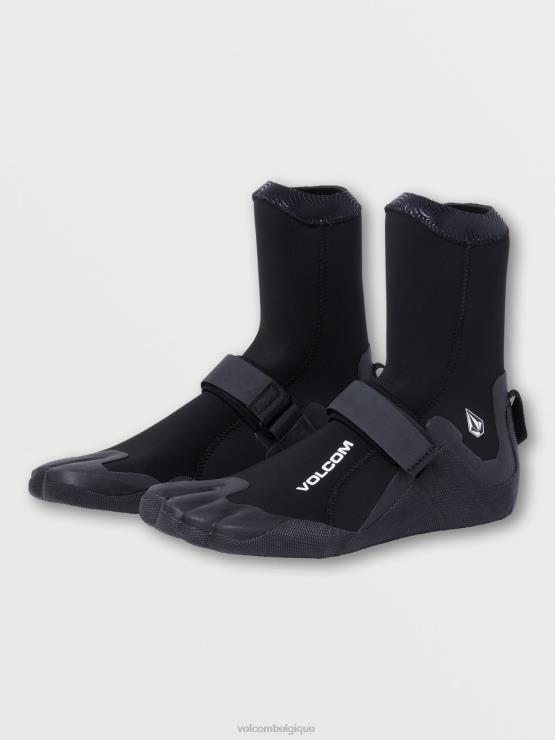 Hommes Volcom noir Bottillon à bout fendu de 3 mm ZJ48F659