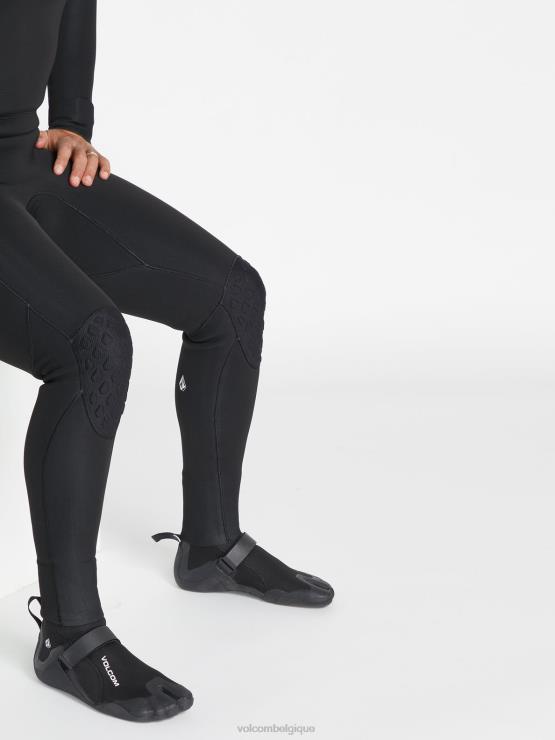 Hommes Volcom noir Bottillon à bout fendu de 3 mm ZJ48F659