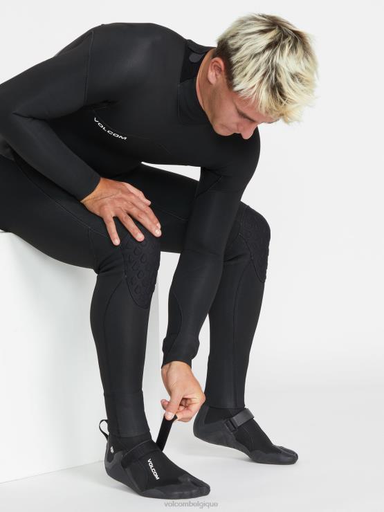 Hommes Volcom noir Bottillon à bout fendu de 3 mm ZJ48F659