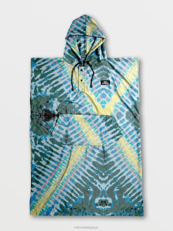Hommes Volcom x Matador colorant de cravate poncho de plage compressible ZJ48F665