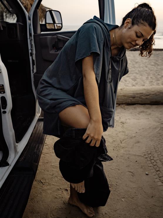 Hommes Volcom x Matador gris poncho de plage compressible ZJ48F664