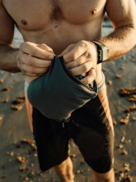 Hommes Volcom x Matador gris poncho de plage compressible ZJ48F664