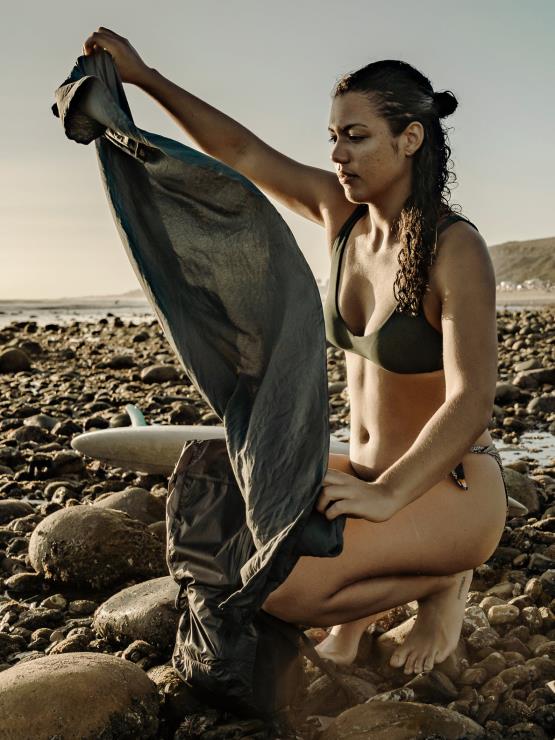 Hommes Volcom x Matador gris serviette de plage pliable ZJ48F663