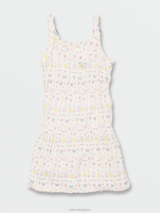 filles Volcom étoile blanche robe de livre d\'autocollants ZJ48F1342