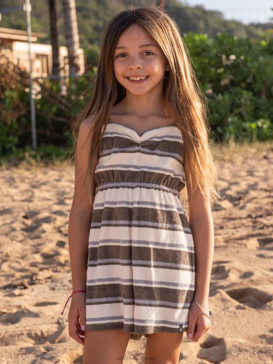 filles Volcom gris ardoise barboteuse de temps de serviette ZJ48F1343