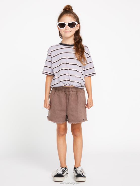 filles Volcom gris ardoise short en pierre strutin ZJ48F1345