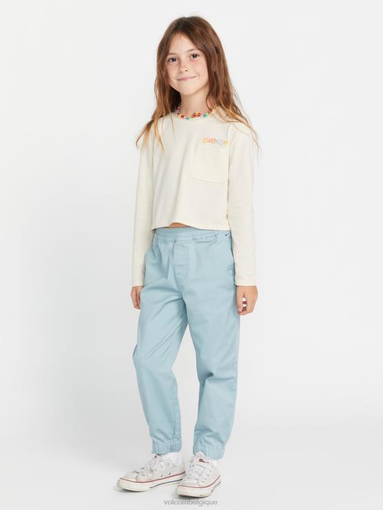 filles Volcom nuage t-shirt à manches longues à cadran de poche ZJ48F1325