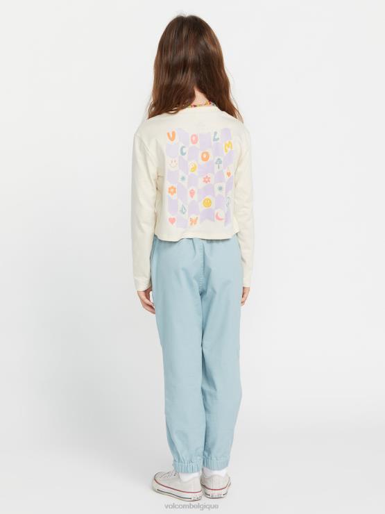 filles Volcom nuage t-shirt à manches longues à cadran de poche ZJ48F1325