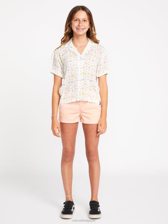 filles Volcom étoile blanche haut du livre d'autocollants ZJ48F1334