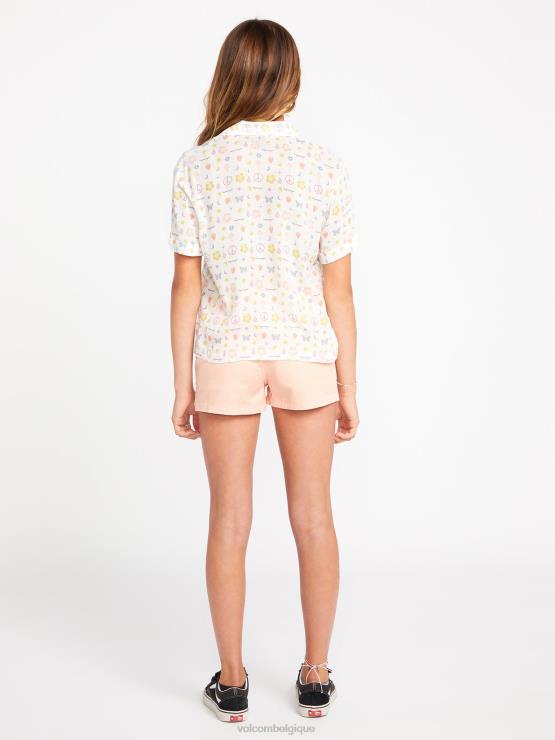 filles Volcom étoile blanche haut du livre d\'autocollants ZJ48F1334