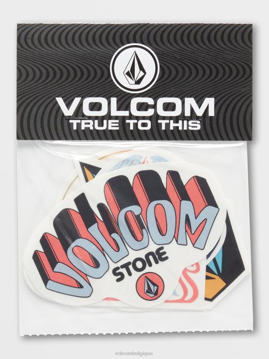 garçons Volcom assorti pack d'autocollants trippants ZJ48F1296