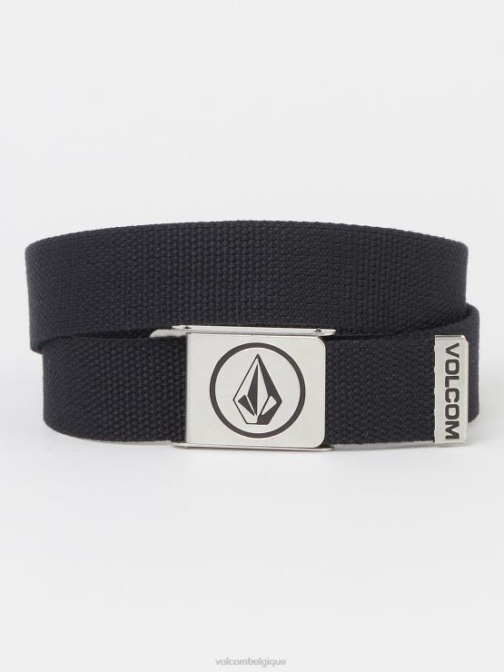 garçons Volcom noir ceinture web cercle ZJ48F1288