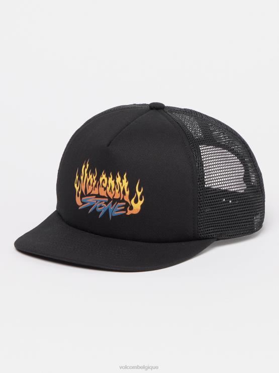 garçons Volcom noir chapeau de fromage Trux ZJ48F1292