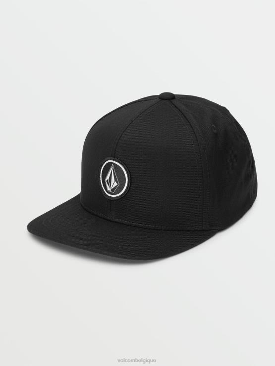 garçons Volcom noir chapeau de fromage de pierre de quart de sergé ZJ48F1298